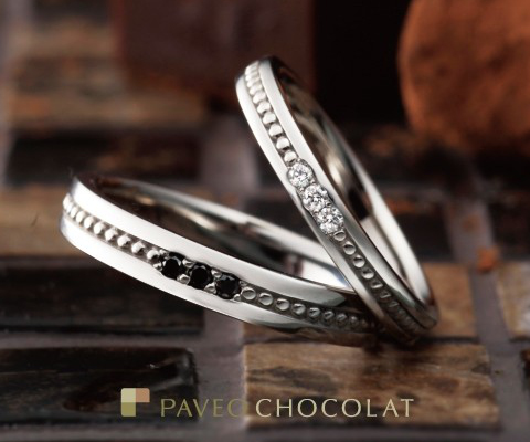 PAVEO CHOCOLAT ブランシェ 婚約指輪＆結婚指輪
