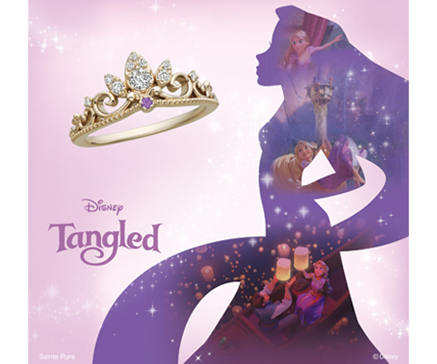 Disney PRINCESS Rapunzel 【Tiara of Promise ティアラ オブ プロミス〜約束のティアラ〜】 婚約指輪 (2023〜2024期間数量限定モデル)