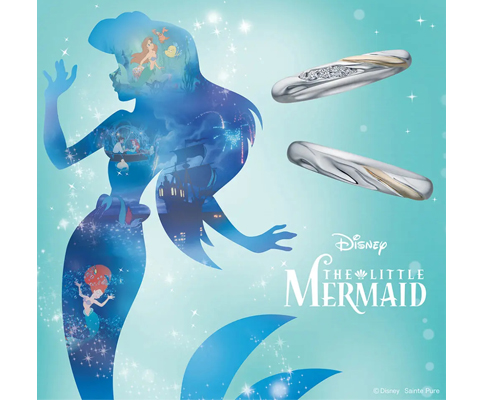 Disney THE LITTLE MERMAID 【Dreaming Mermaid 〜夢見るマーメイド〜】 結婚指輪