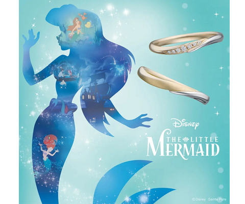 Disney THE LITTLE MERMAID 【Secret of the Sea 〜海の秘密〜】 結婚指輪
